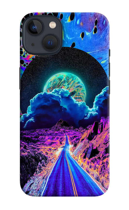 Psychedelic Painting iPhone 13 Mini Hard Case Back Cover by Casekaro