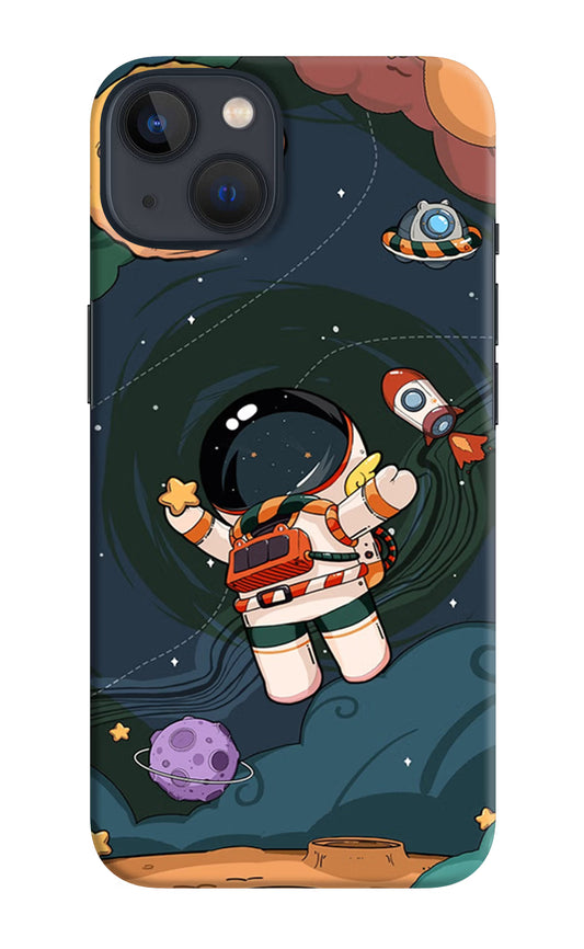 Cartoon Astronaut iPhone 13 Mini Hard Case Back Cover by Casekaro
