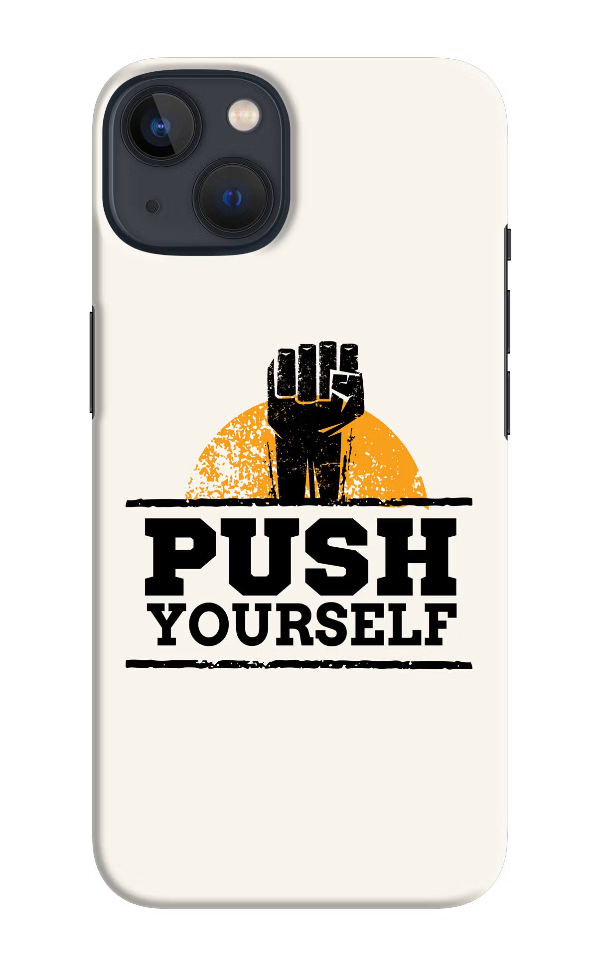 Push Yourself iPhone 13 Mini Hard Case Back Cover by Casekaro