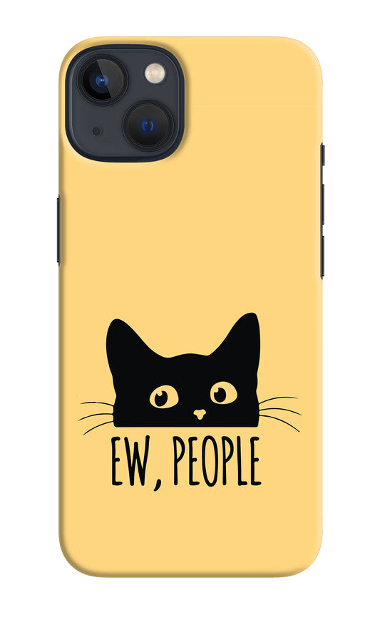 Ew People Catitude iPhone 13 Mini Hard Case Back Cover by Casekaro