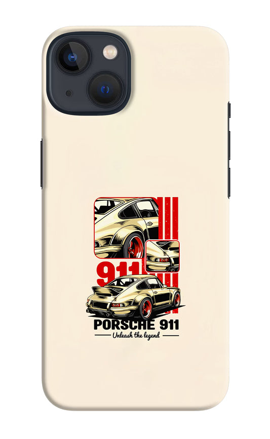 Classic Porsche 911 iPhone 13 Mini Hard Case Back Cover by Casekaro
