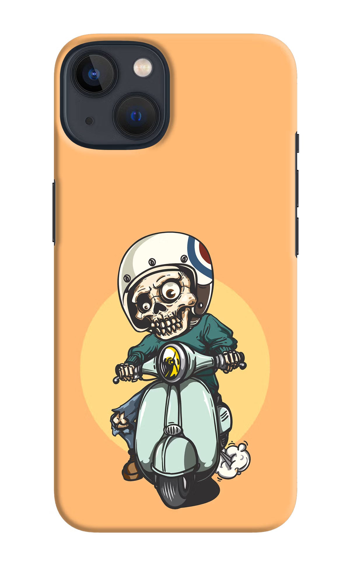 Undead Biker iPhone 13 Mini Hard Case Back Cover by Casekaro