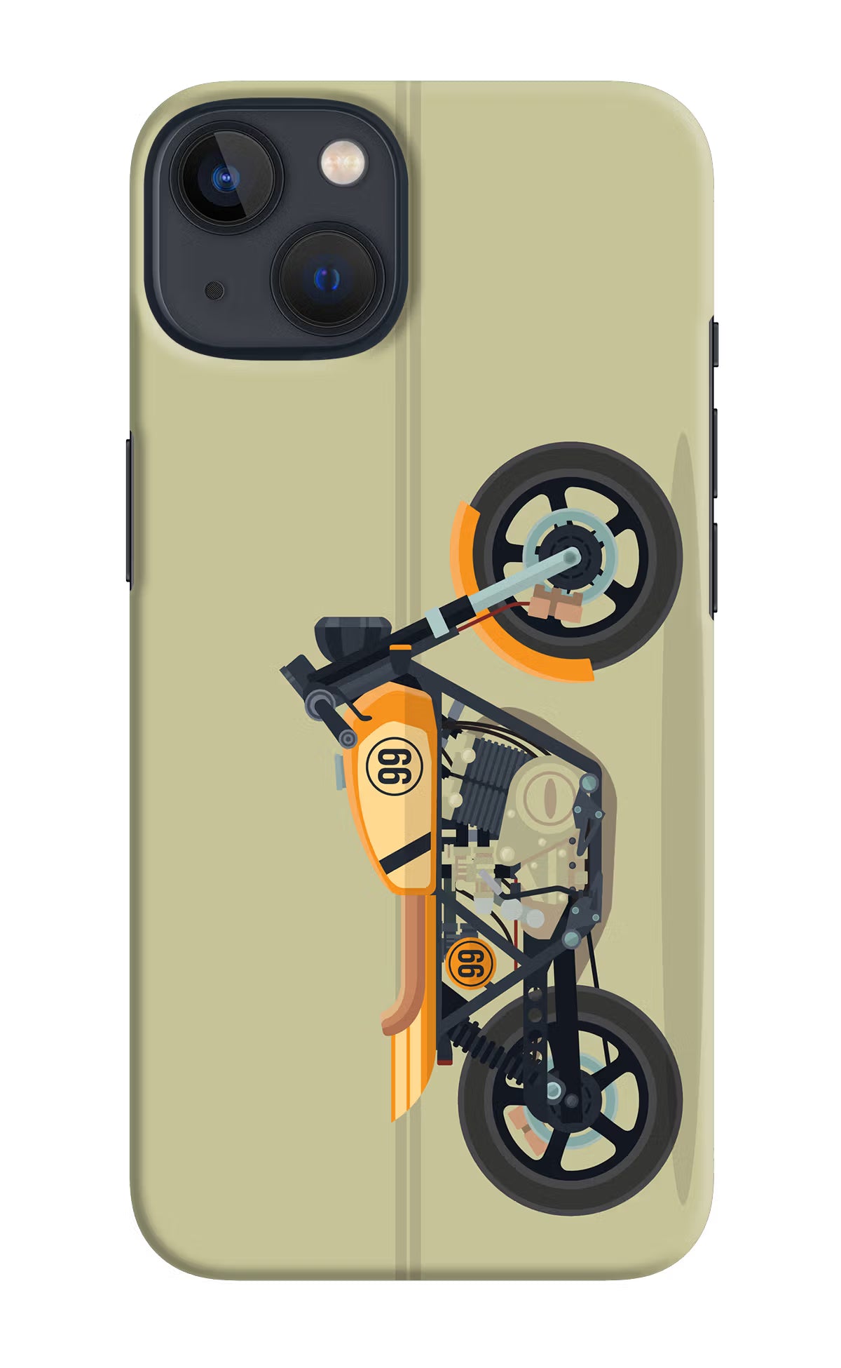 Vertical Speedster iPhone 13 Mini Hard Case Back Cover by Casekaro