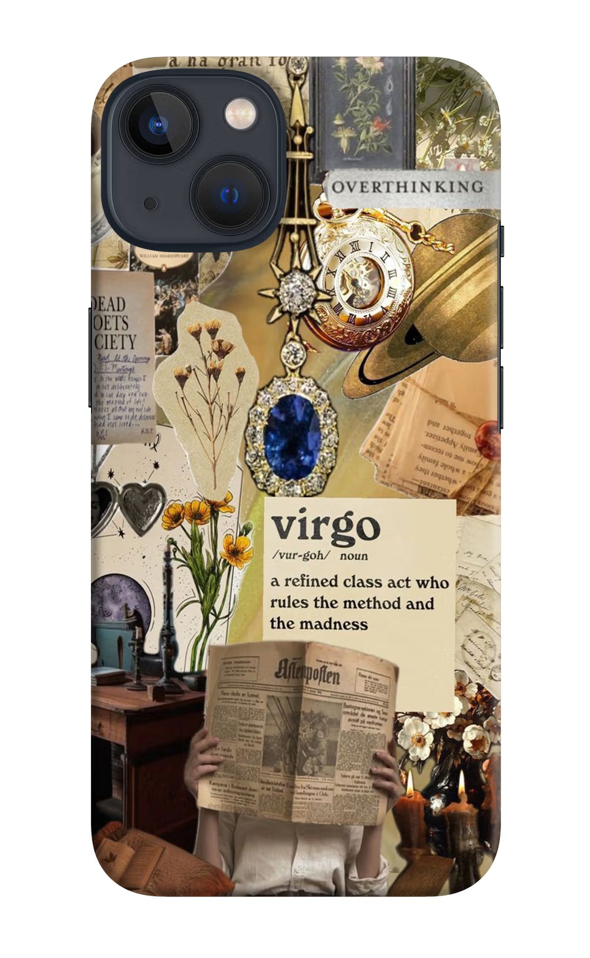 Virgo Zodiac iPhone 13 Mini Hard Case Back Cover by Casekaro