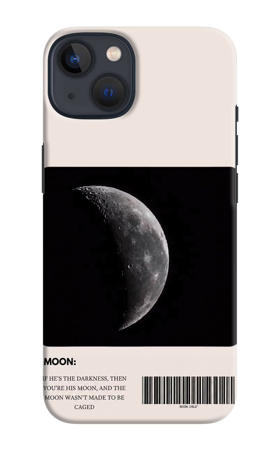 Moon Phase iPhone 13 Mini Back Cover, Hard case