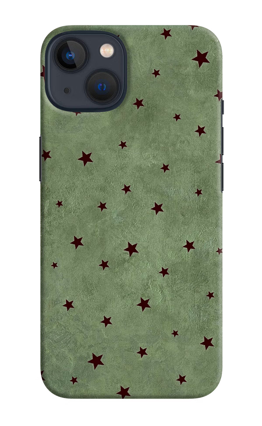 Green Stars iPhone 13 Mini Back Cover, Hard case