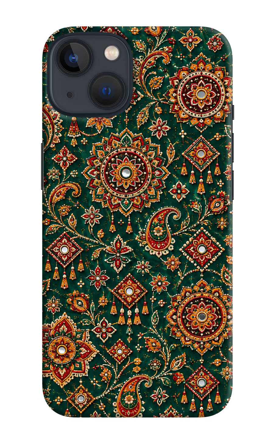 Green Pataka iPhone 13 Mini Back Cover, Hard case