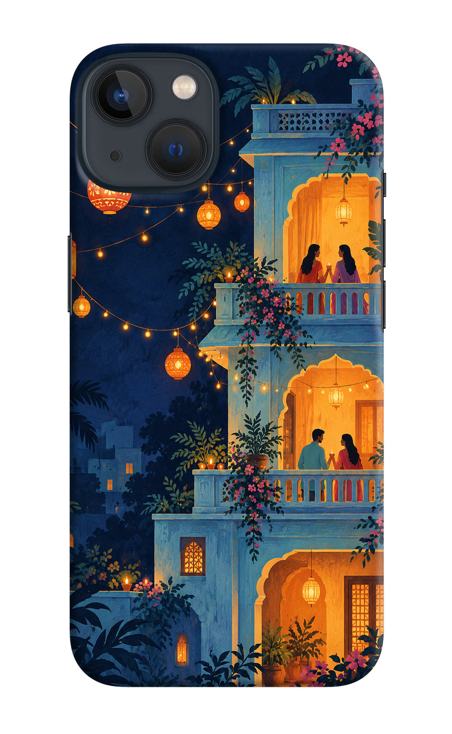Balcony Glow iPhone 13 Mini Back Cover, Hard case