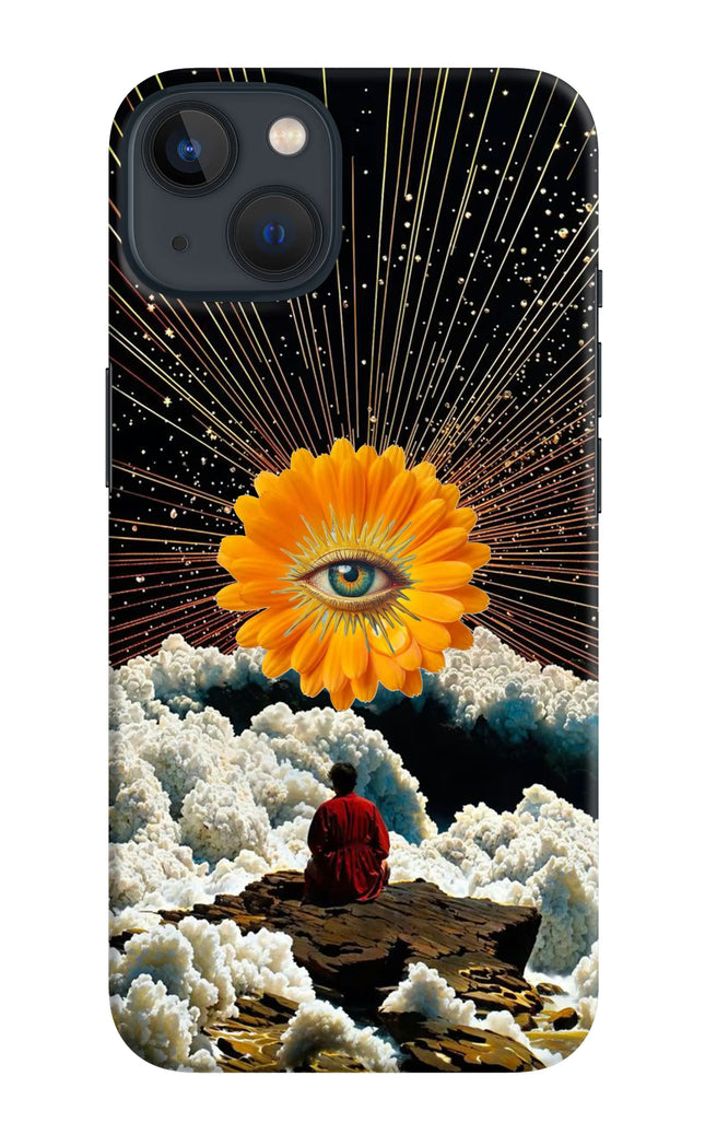 Cosmic Flower iPhone 13 Mini Hard Case Back Cover by Casekaro