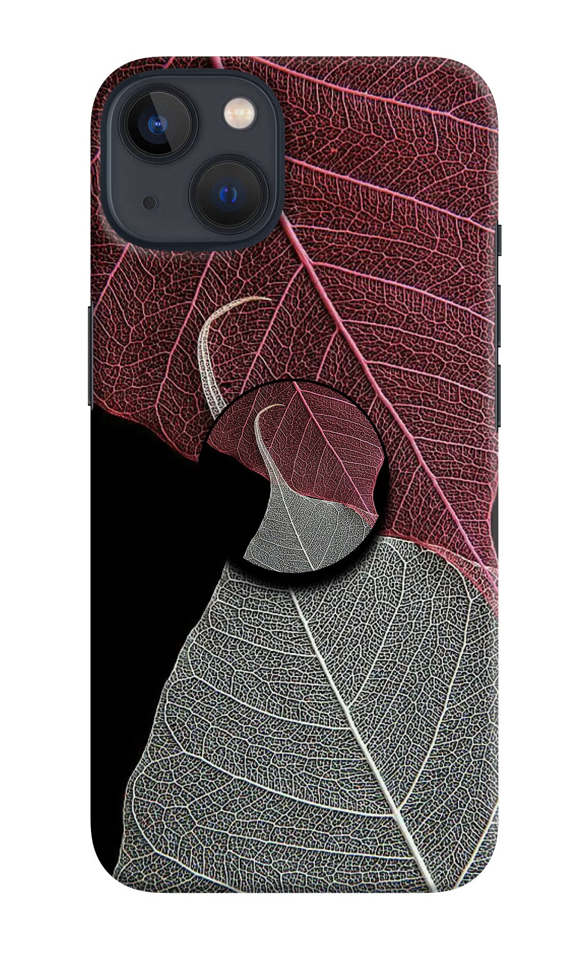 Leaf Pattern iPhone 13 Mini Pop Case by Casekaro