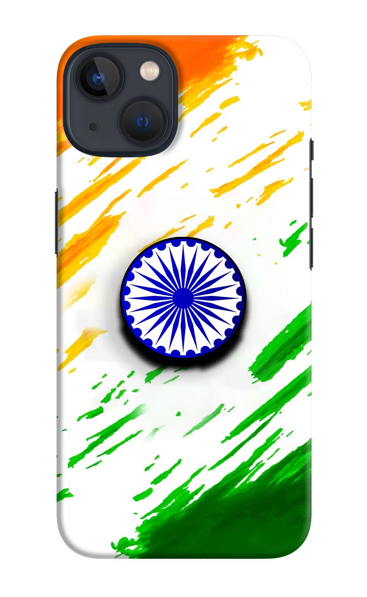 Indian Flag Ashoka Chakra iPhone 13 Mini Pop Case by Casekaro