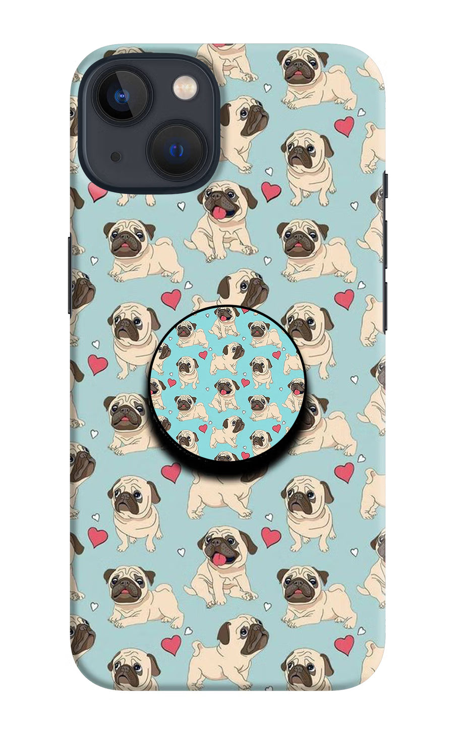 Pug Dog iPhone 13 Mini Pop Case, Hard case