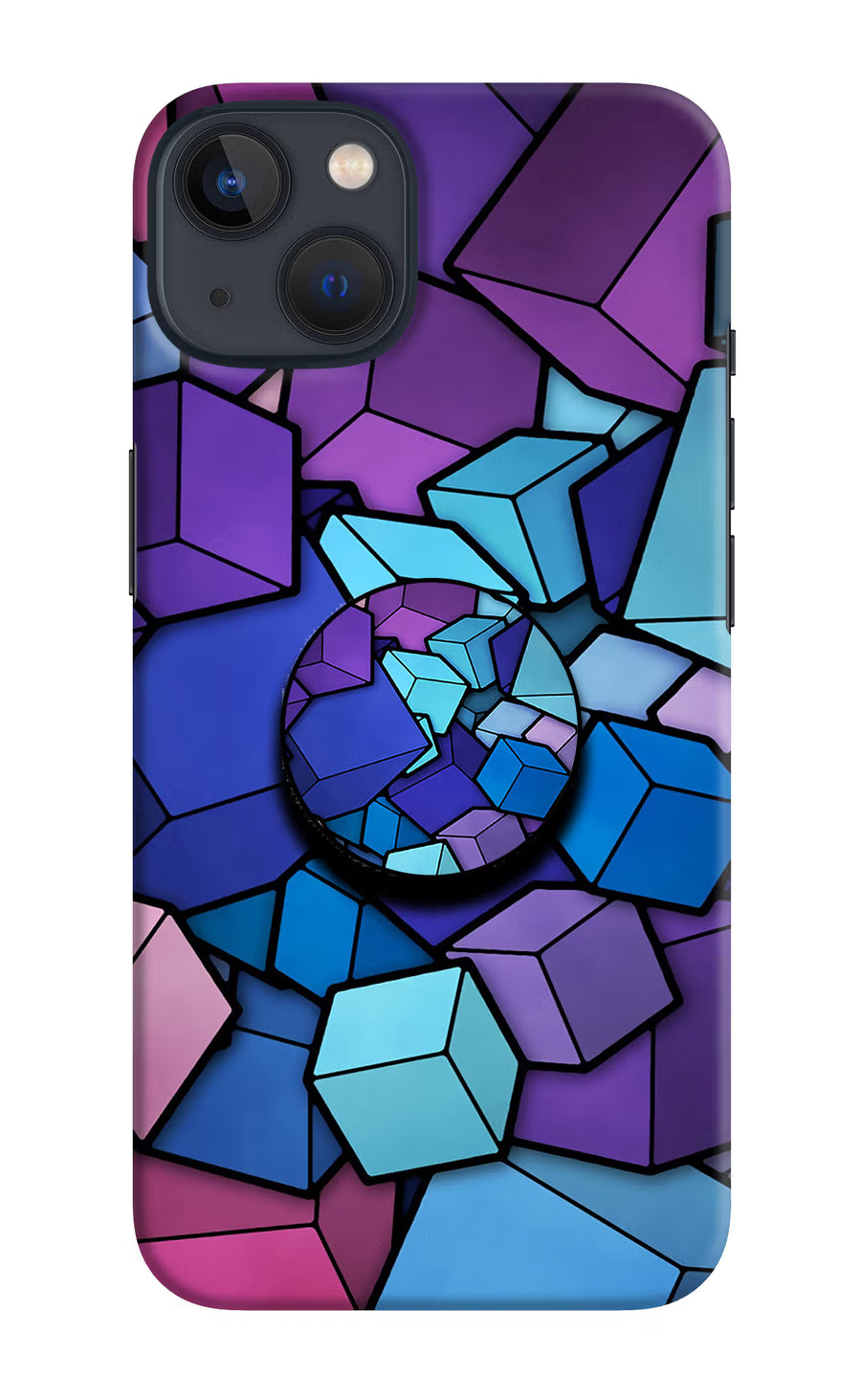 Cubic Abstract iPhone 13 Mini Pop Case, Hard case