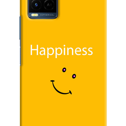 Happiness With Smiley Vivo Y21/Y21s/Y33s Hard Case Back Cover by Casekaro