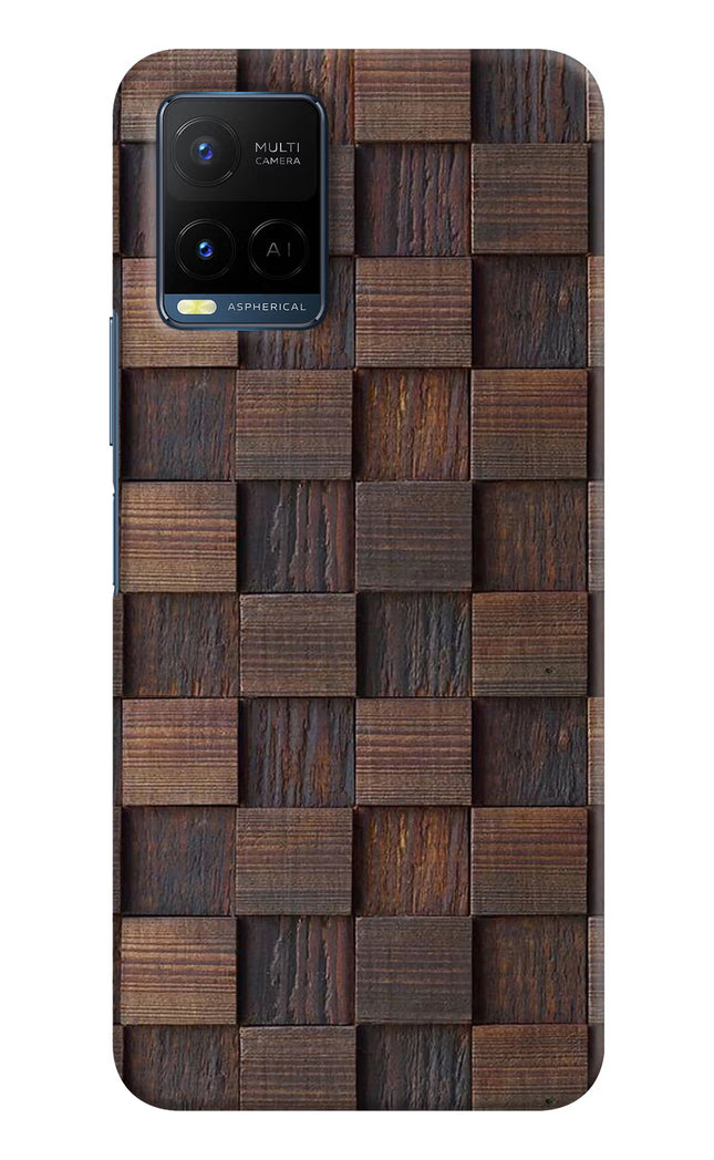 Wooden Cube Design Vivo Y21/Y21s/Y33s Hard Case Back Cover by Casekaro