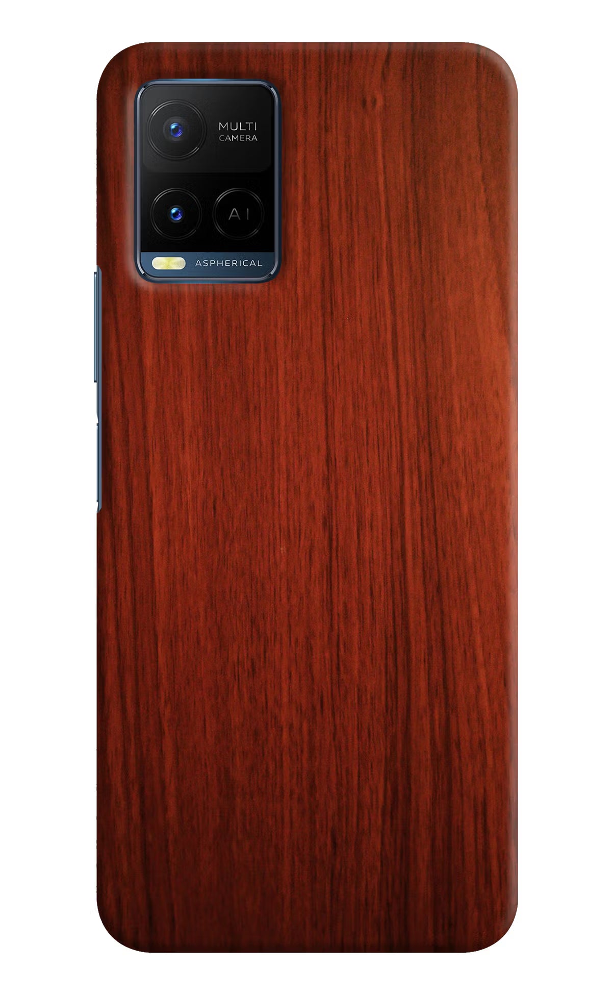 Wooden Plain Pattern Vivo Y21/Y21s/Y33s Hard Case Back Cover by Casekaro