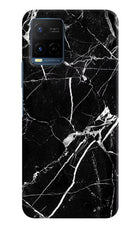 Black Marble Pattern Vivo Y21/Y21s/Y33s Hard Case Back Cover by Casekaro