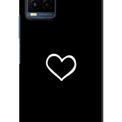 Heart Vivo Y21/Y21s/Y33s Hard Case Back Cover by Casekaro