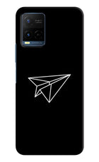 Paper Plane White Vivo Y21/Y21s/Y33s Hard Case Back Cover by Casekaro