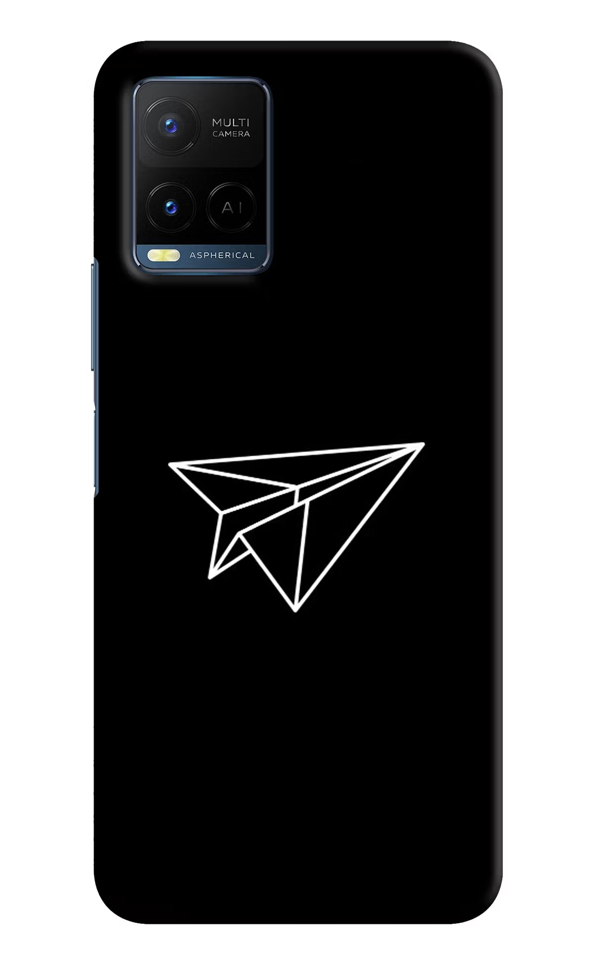 Paper Plane White Vivo Y21/Y21s/Y33s Hard Case Back Cover by Casekaro