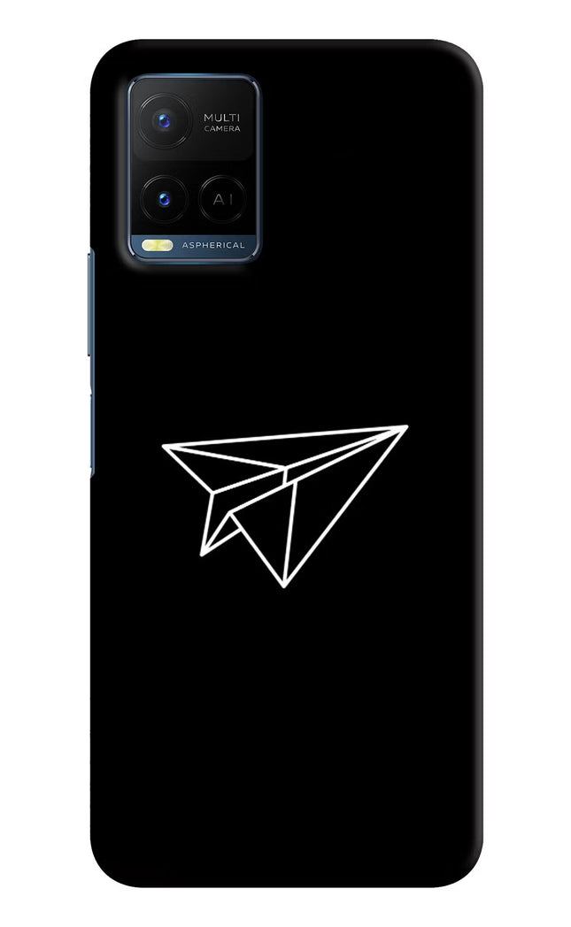 Paper Plane White Vivo Y21/Y21s/Y33s Hard Case Back Cover by Casekaro