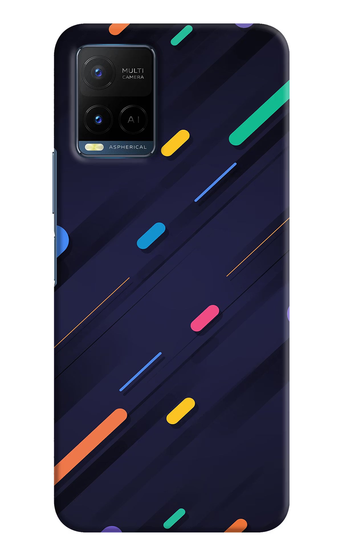 Abstract Design Vivo Y21/Y21s/Y33s Hard Case Back Cover by Casekaro