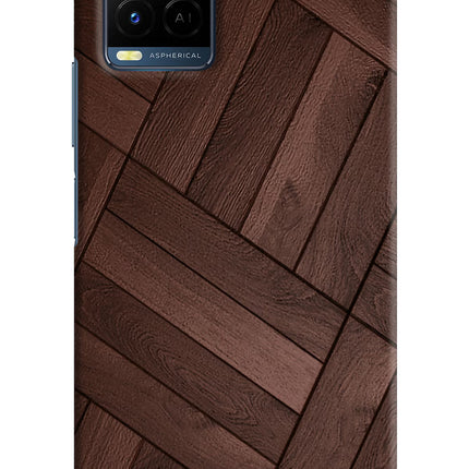 Wooden Texture Design Vivo Y21/Y21s/Y33s Hard Case Back Cover by Casekaro