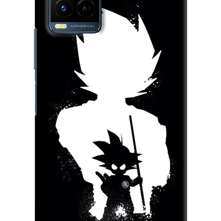 Goku Shadow Vivo Y21/Y21s/Y33s Hard Case Back Cover by Casekaro