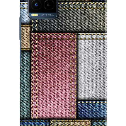 Multicolor Jeans Vivo Y21/Y21s/Y33s Hard Case Back Cover by Casekaro