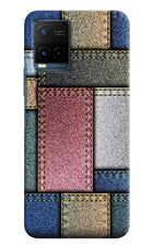 Multicolor Jeans Vivo Y21/Y21s/Y33s Hard Case Back Cover by Casekaro