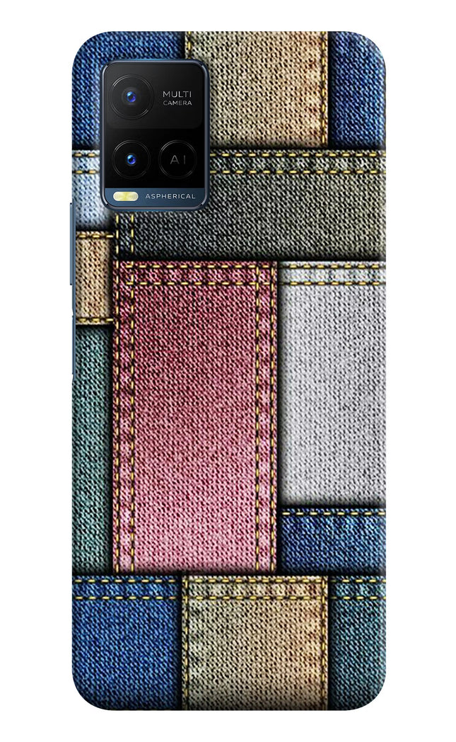 Multicolor Jeans Vivo Y21/Y21s/Y33s Hard Case Back Cover by Casekaro