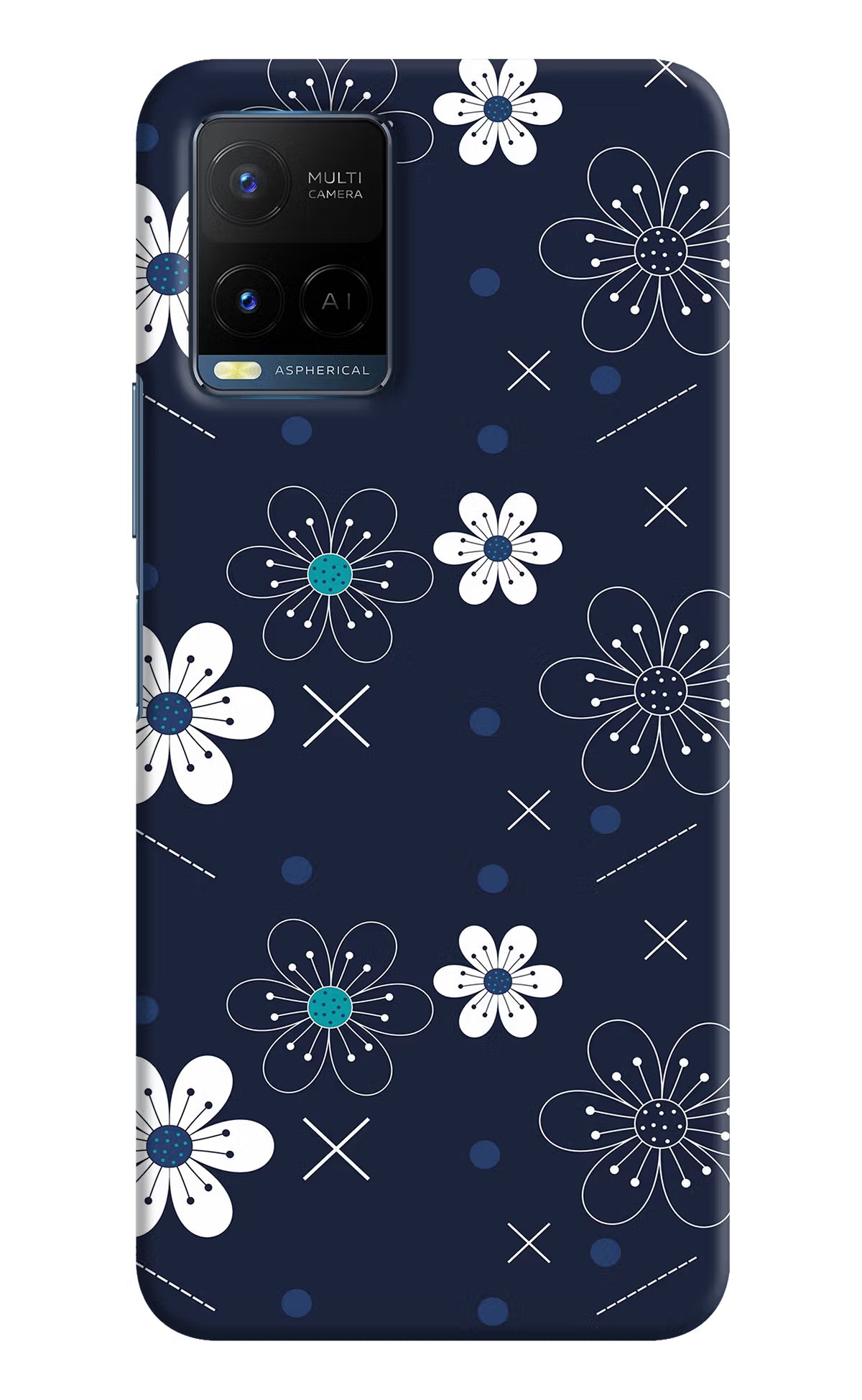 Flowers Vivo Y21/Y21s/Y33s Hard Case Back Cover by Casekaro