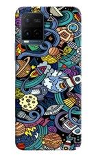Space Abstract Vivo Y21/Y21s/Y33s Hard Case Back Cover by Casekaro
