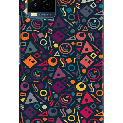 Geometric Abstract Vivo Y21/Y21s/Y33s Hard Case Back Cover by Casekaro