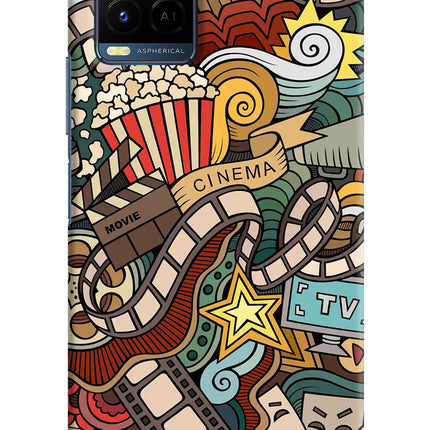 Cinema Abstract Vivo Y21/Y21s/Y33s Hard Case Back Cover by Casekaro