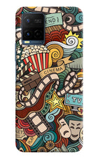 Cinema Abstract Vivo Y21/Y21s/Y33s Hard Case Back Cover by Casekaro