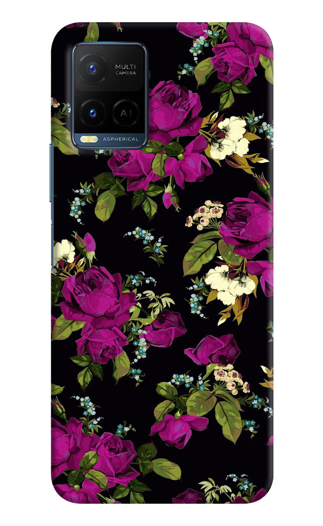 Flowers Vivo Y21/Y21s/Y33s Hard Case Back Cover by Casekaro