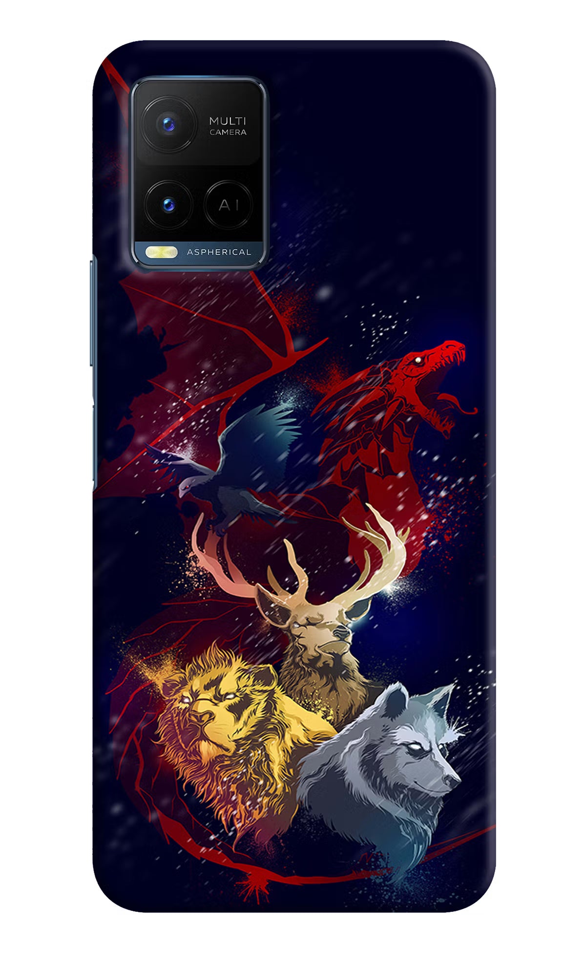 Game Of Thrones Vivo Y21/Y21s/Y33s Hard Case Back Cover by Casekaro