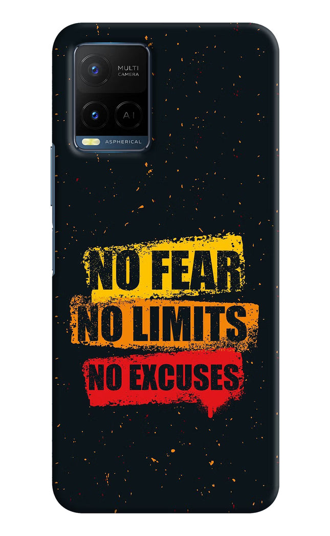 No Fear No Limits No Excuse Vivo Y21/Y21s/Y33s Hard Case Back Cover by Casekaro