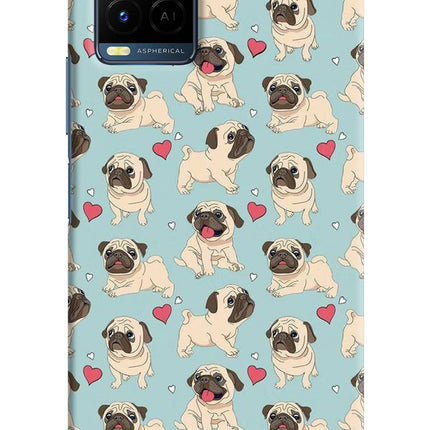 Pug Dog Vivo Y21/Y21s/Y33s Hard Case Back Cover by Casekaro