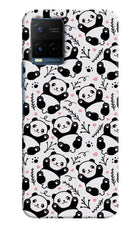 Cute Panda Vivo Y21/Y21s/Y33s Hard Case Back Cover by Casekaro