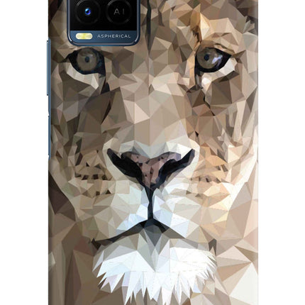 Lion Art Vivo Y21/Y21s/Y33s Hard Case Back Cover by Casekaro