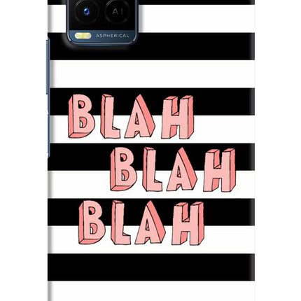 Blah Blah Blah Vivo Y21/Y21s/Y33s Hard Case Back Cover by Casekaro