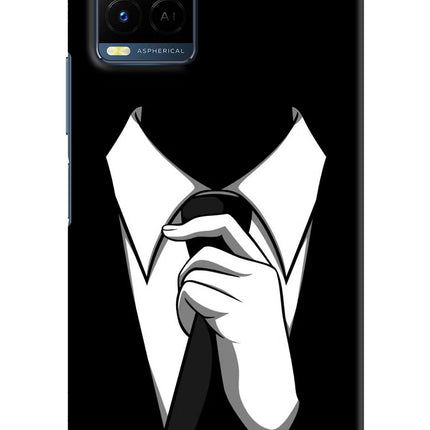 Black Tie Vivo Y21/Y21s/Y33s Hard Case Back Cover by Casekaro