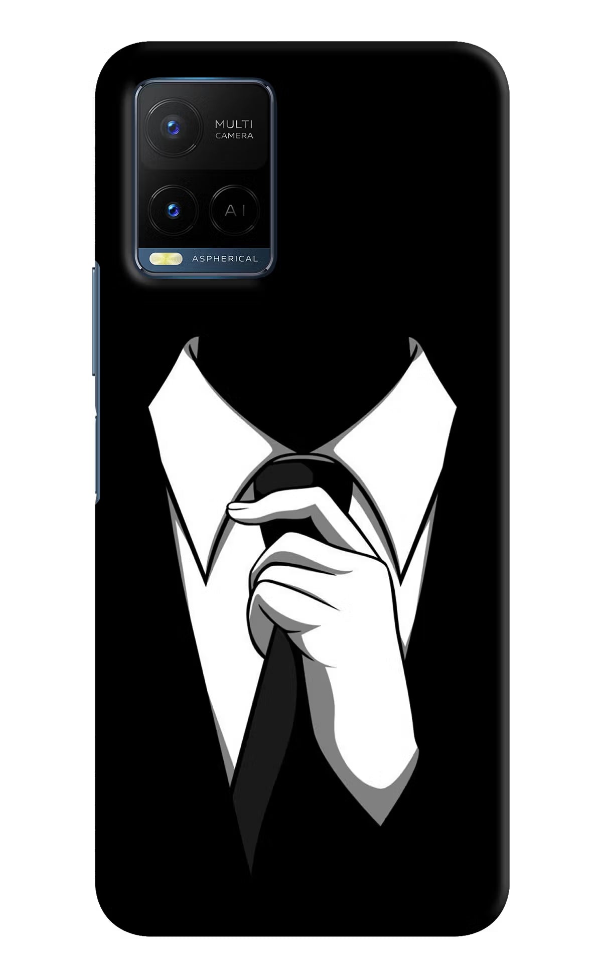 Black Tie Vivo Y21/Y21s/Y33s Hard Case Back Cover by Casekaro