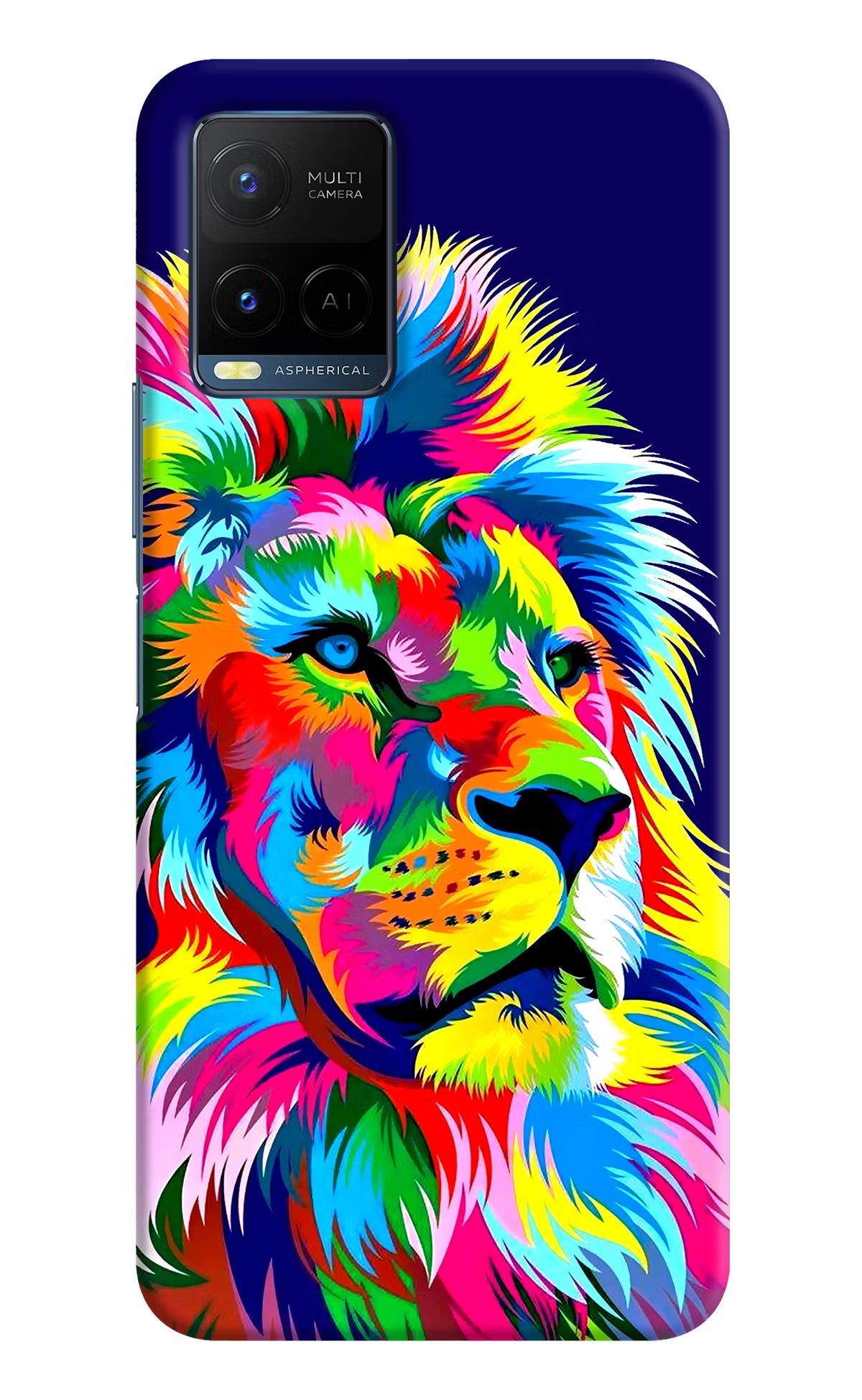 Vector Art Lion Vivo Y21/Y21s/Y33s Hard Case Back Cover by Casekaro
