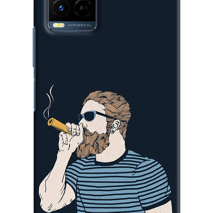 Smoking Vivo Y21/Y21s/Y33s Hard Case Back Cover by Casekaro
