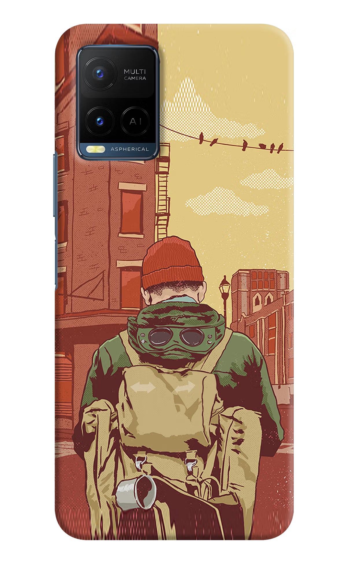 Adventurous Vivo Y21/Y21s/Y33s Hard Case Back Cover by Casekaro