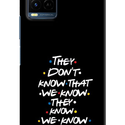 FRIENDS Dialogue Vivo Y21/Y21s/Y33s Hard Case Back Cover by Casekaro