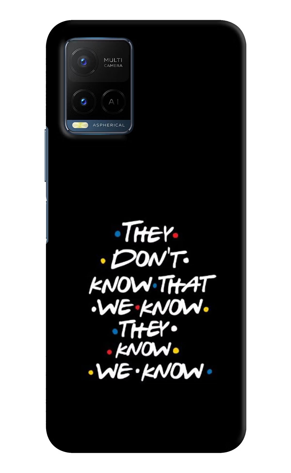 FRIENDS Dialogue Vivo Y21/Y21s/Y33s Hard Case Back Cover by Casekaro